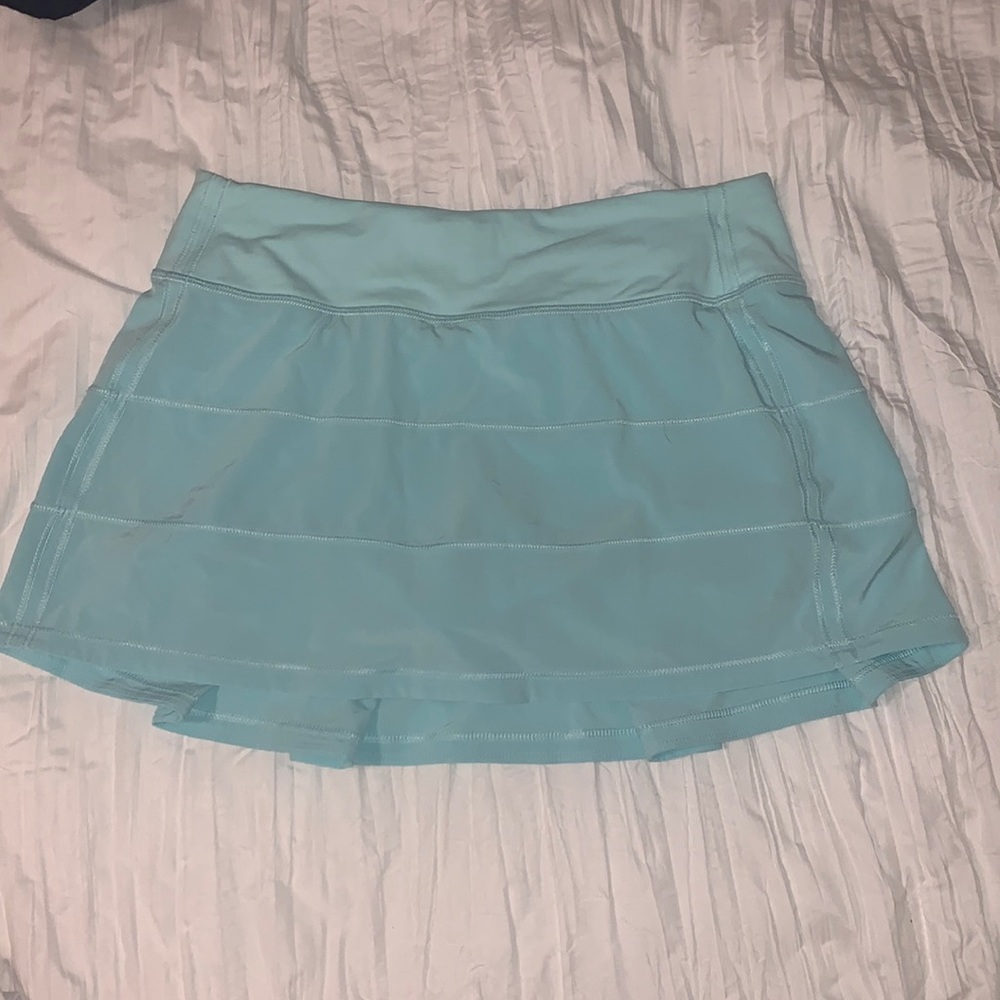 Lulu Lemon Blue Pace Rival Mid Rise Skirt